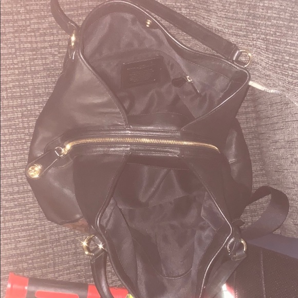 Authentic chocolate Damier Coach handbag - Picture 5 of 8